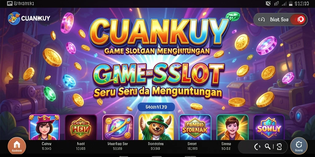 Tampilan gameplay CUANKUY yang menarik dengan fitur slot beragam.