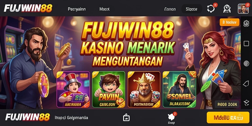 Tampilan menarik dari gameplay Kasino di FUJIWIN88.