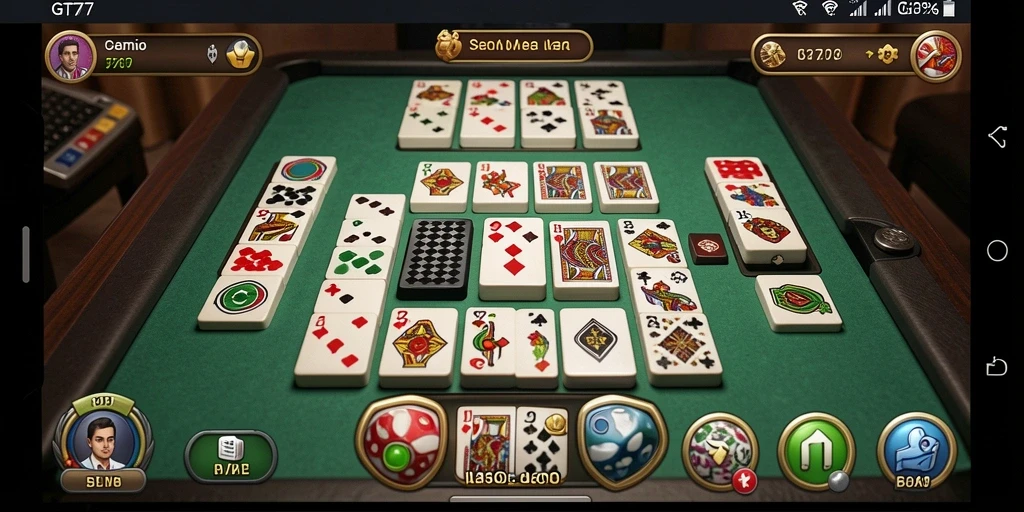 Screenshot GT777 menampilkan pemain yang sedang berkompetisi dalam permainan Domino.