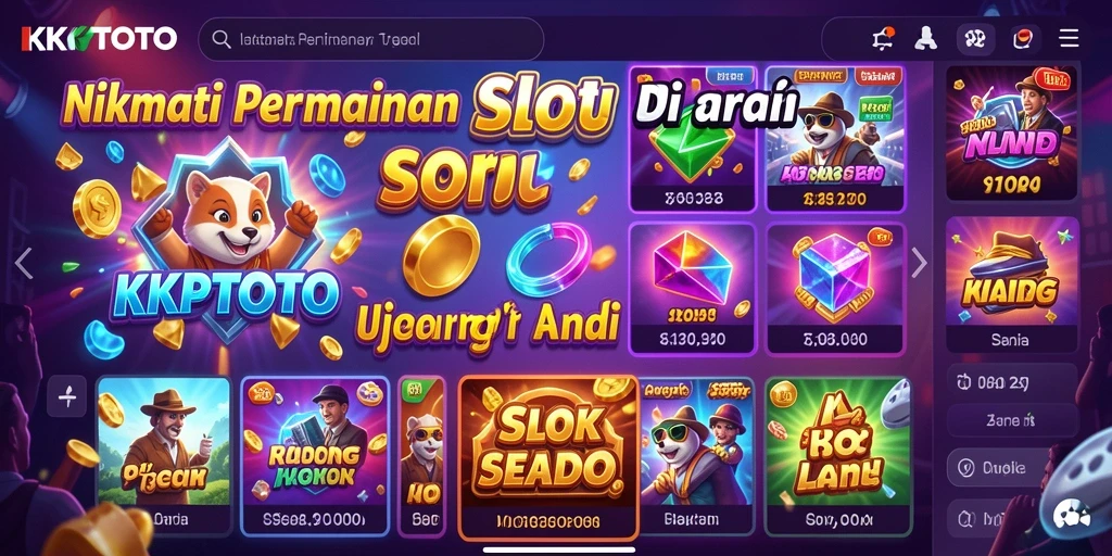 Tampilan gameplay Slot KPKTOTO yang mengasyikkan dan interaktif.