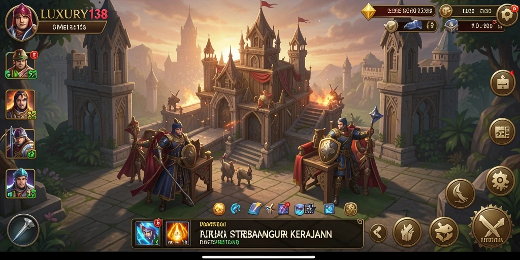 Tampilan gameplay SLG yang mendebarkan dan strategis.