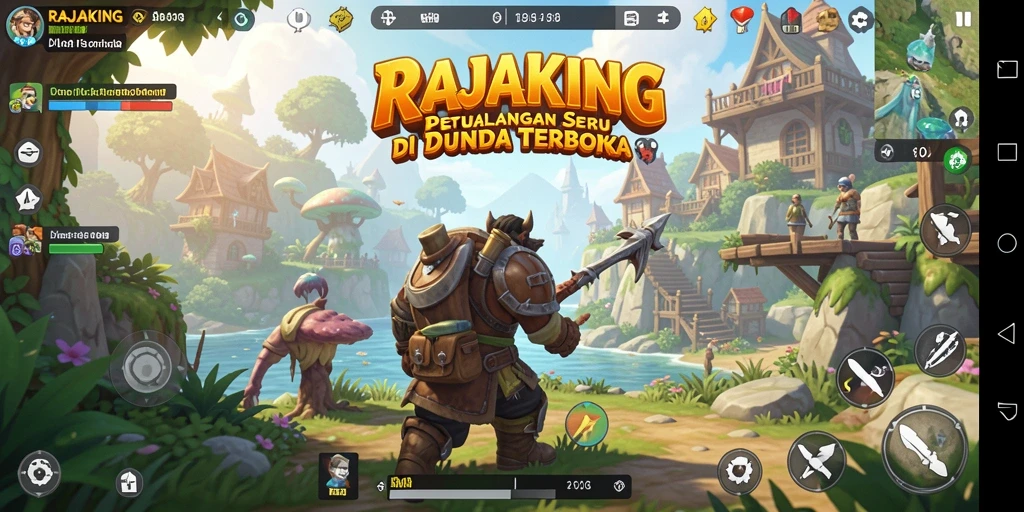 Gameplay seru RAJAKING dalam dunia Open World yang luas.
